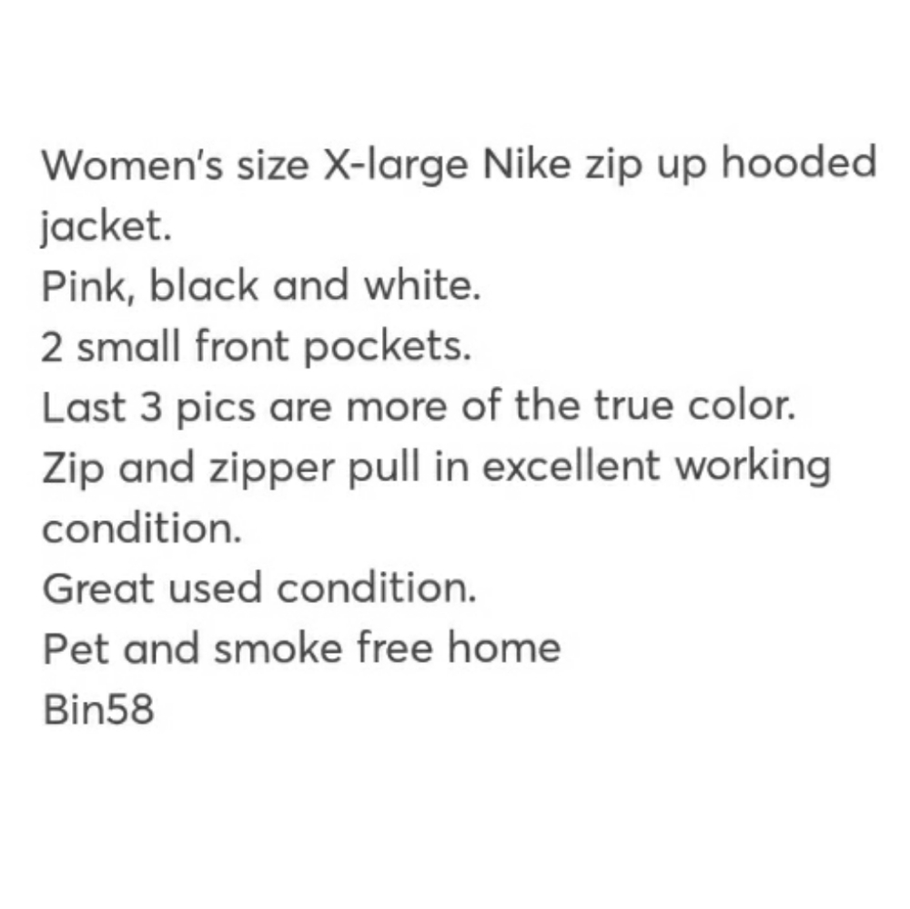 Sz.XL Womens Nike Hooded Jacket - Picture 6 of 6